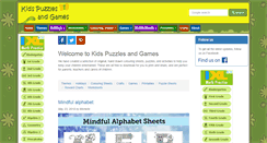 Desktop Screenshot of kidspuzzlesandgames.co.uk