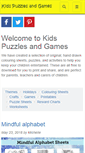 Mobile Screenshot of kidspuzzlesandgames.co.uk